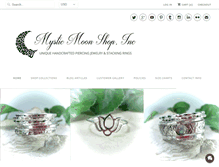 Tablet Screenshot of mysticmoonshop.com